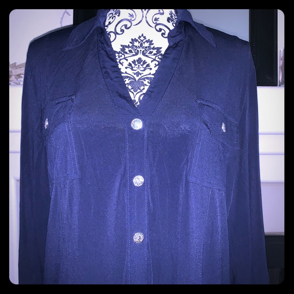 MICHAEL Kors navy shirt dress